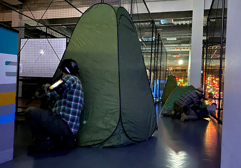 サバゲープレイの様子