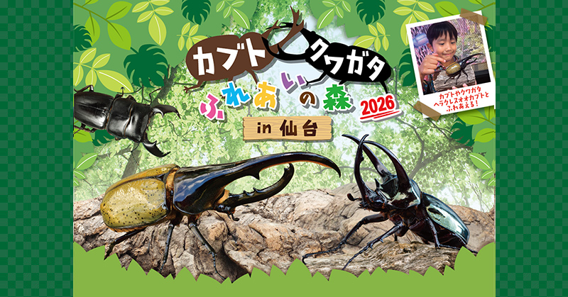 カブトクワガタふれあいの森 in 仙台 2026